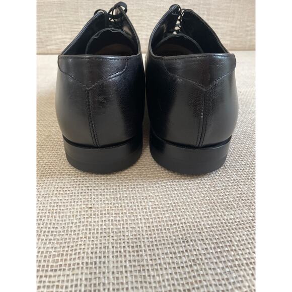 Stacy Adams Madison Black Cap Toe Oxfords, Leather, Tie up, Exc Cond, Men's 14D - Picture 5 of 10
